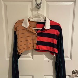 Adika cropped patchwork style long sleeve